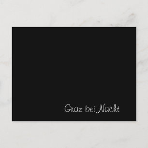 "Graz bei Nacht" funny Card
