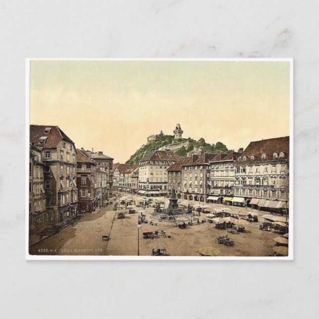 Graz, market place, Styria, Austro-Hungary classic Postcard (Front)