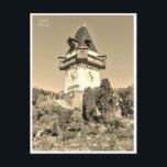 Graz Österreich Austria Retro Vintage travel  Postcard<br><div class="desc">vintage,  retro,  travel,  modern,  watercolor,  classic,  Graz,  Österreich,  Austria, </div>