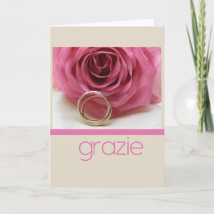 Grazie La Sposa di Sabbia Wedding Thank You Card