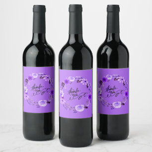 Grazie Rehearsal Reception Wedding Shower Giveaway Wine Label