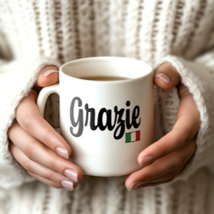 Grazie (Thank You) Italian Flag Mug