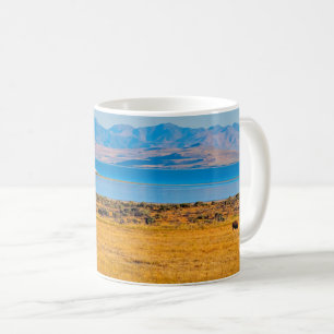 Grazing Buffalo, Great Salt Lake, Utah Coffee Mug