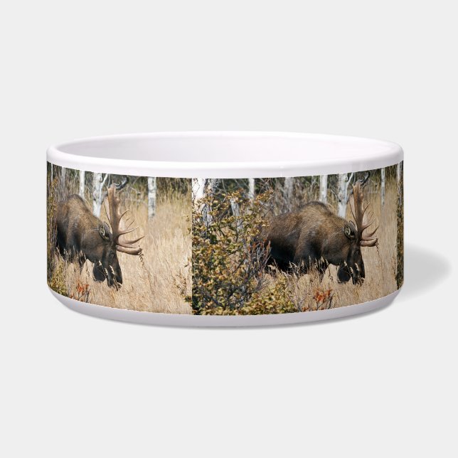 Grazing Bull Moose (Left)