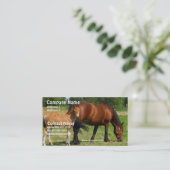 Grazing Horse Family Business Card (Standing Front)