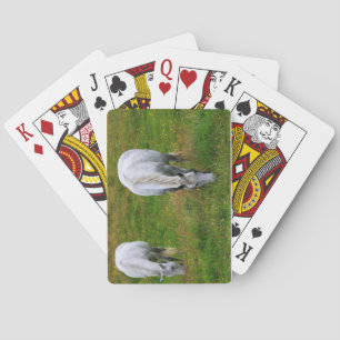 Grazing Horses Playing Cards