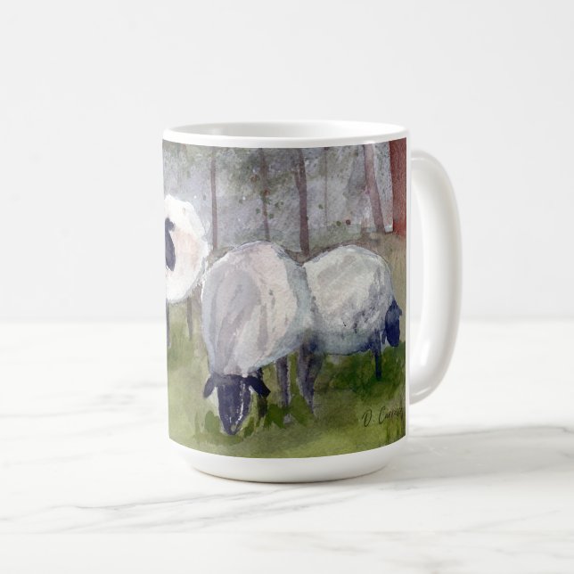 Grazing Sheep Coffee Mug (Front Right)
