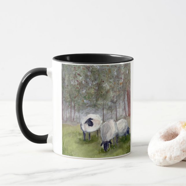 Grazing Sheep Mug (With Donut)