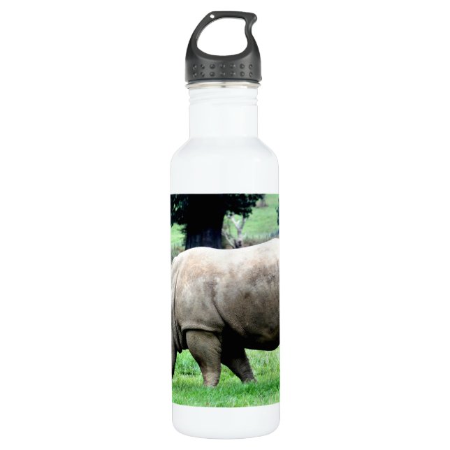 Grazing White Rhino 710 Ml Water Bottle (Front)