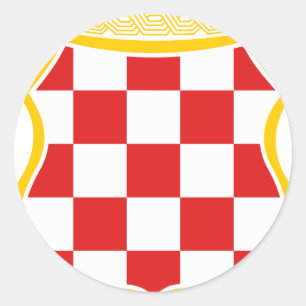 Grb Herceg-Bosne Classic Round Sticker
