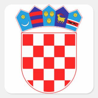 Grb Hrvatske, Croatian coat of arms Square Sticker