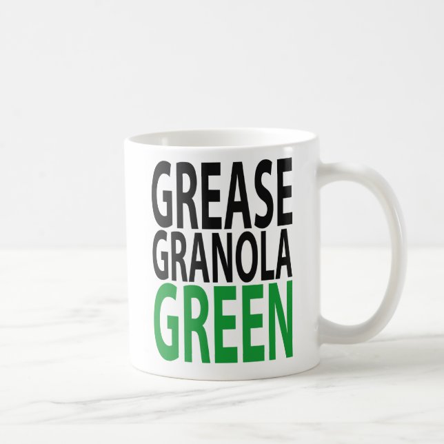 grease, granola, GREEN! Coffee Mug (Right)