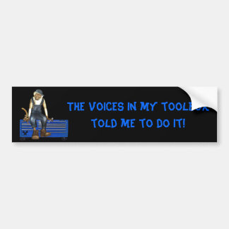 Grease Monkey Customised Toolbox Sticker (Blue)