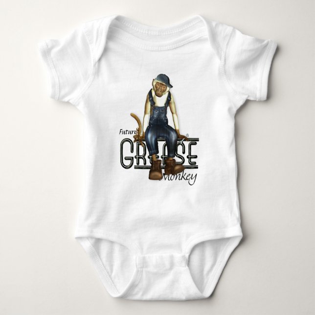 Grease Monkey Mechanics Babies Tees (Front)