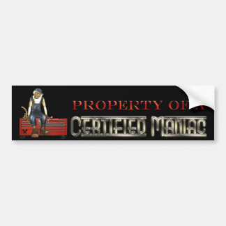 Grease Monkey Mechanics Toolbox Sticker (Red)