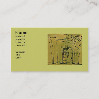 GREASE STAINED BUSINESS CARD