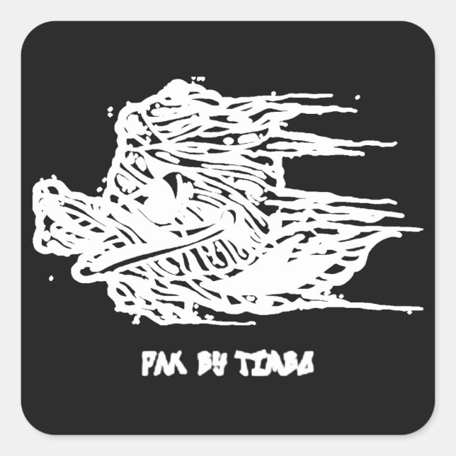 Greasy Boyz Illustration Pak By Timbo Square Sticker (Front)