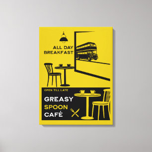Greasy Spoon English Breakfast Canvas Print