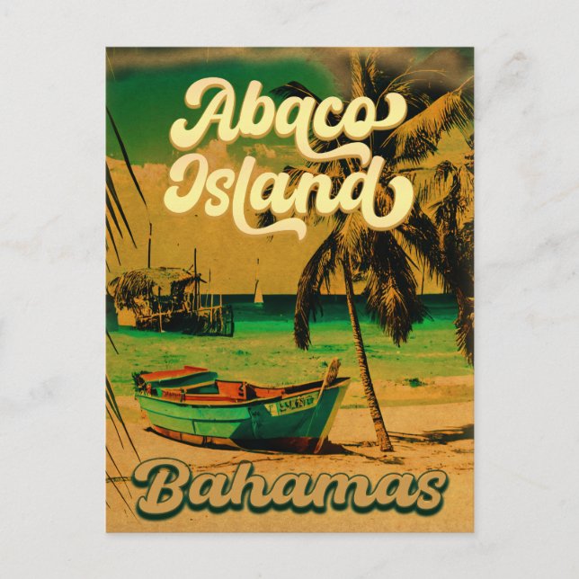 Great Abaco Bahamas Island Vintage Souvenirs Postcard (Front)