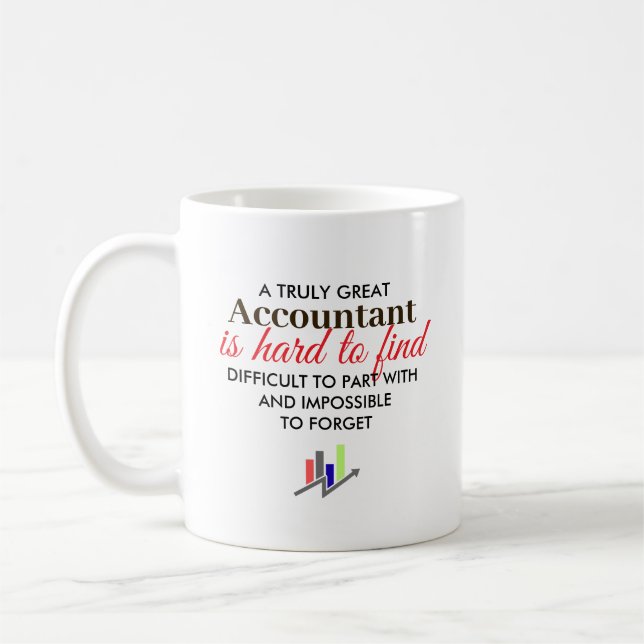 Great Accountant Personalised Name Gift Coffee Mug (Left)