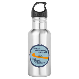 Great Allegheny Passage C&O Canal Chain Ring 532 Ml Water Bottle
