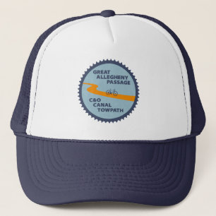 Great Allegheny Passage C&O Canal Chain Ring Trucker Hat