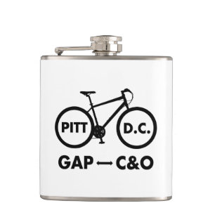 Great Allegheny Passage C&O Canal Towpath Bike Hip Flask