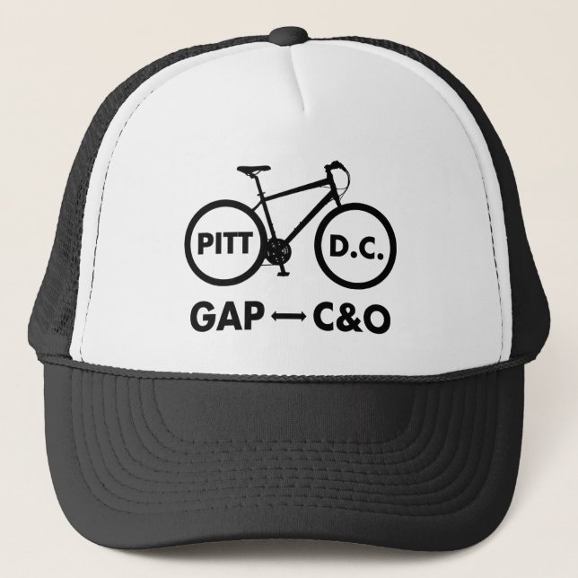 Great Allegheny Passage C&O Canal Towpath Bike Trucker Hat (Front)