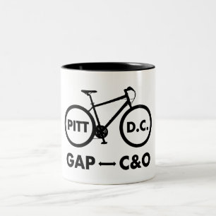 Great Allegheny Passage C&O Canal Towpath Bike Two-Tone Coffee Mug
