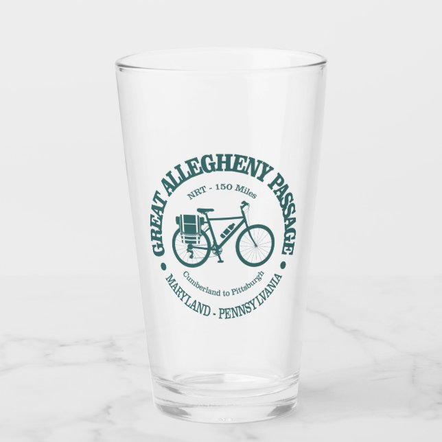 Great Allegheny Passage (cycling) Glass (Front)