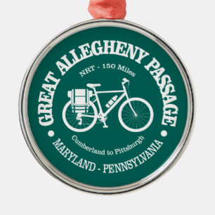 Great Allegheny Passage (cycling) Metal Tree Decoration