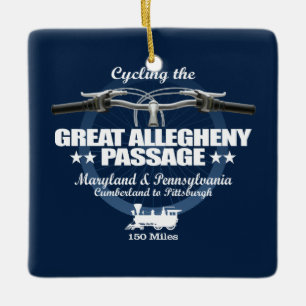 Great Allegheny Passage (H2) Ceramic Ornament