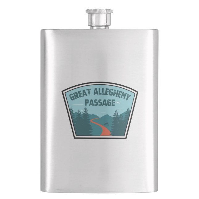 Great Allegheny Passage Hip Flask (Front)