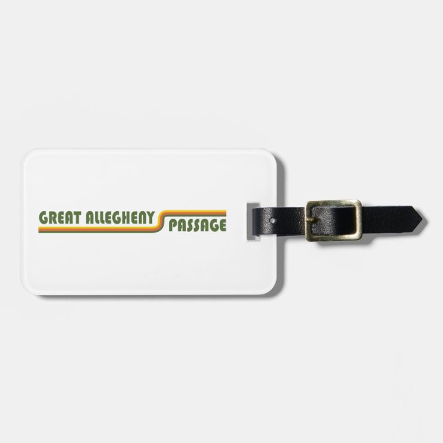 Great Allegheny Passage Luggage Tag (Front Horizontal)