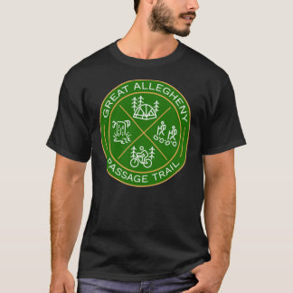 Great Allegheny Passage Trail Heraldic Logo   T-Shirt