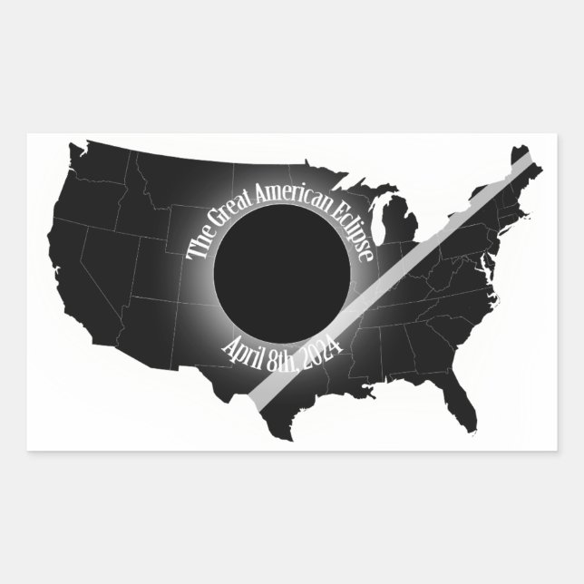 Great American Eclipse Sticker April 2024 (Front)