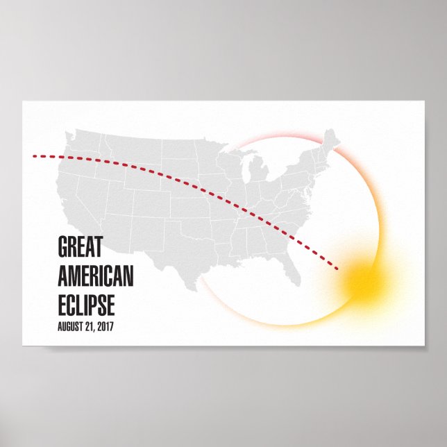 Great American Solar Eclipse 2017 Poster (Front)