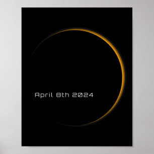 Great American Total Solar Eclipse April 8 2024 To Poster