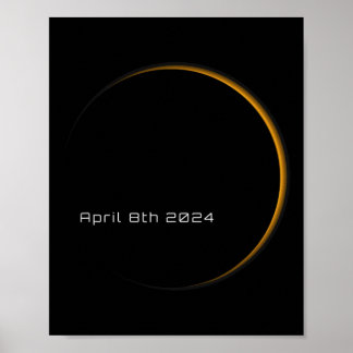 Great American Total Solar Eclipse April 8 2024 To Poster