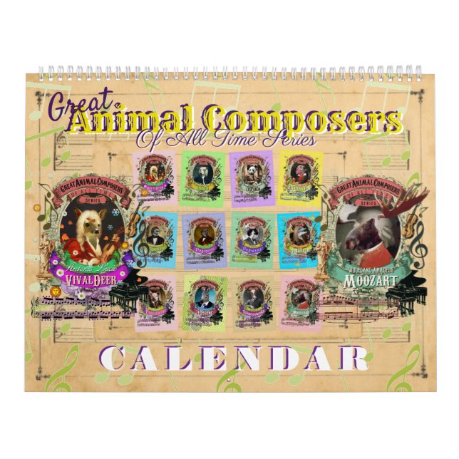 Great Animal Classical Music Composers Calendar (Cover)