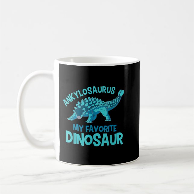 Great Ankylosaurus Favourite Dinosaur Design Coffee Mug (Left)