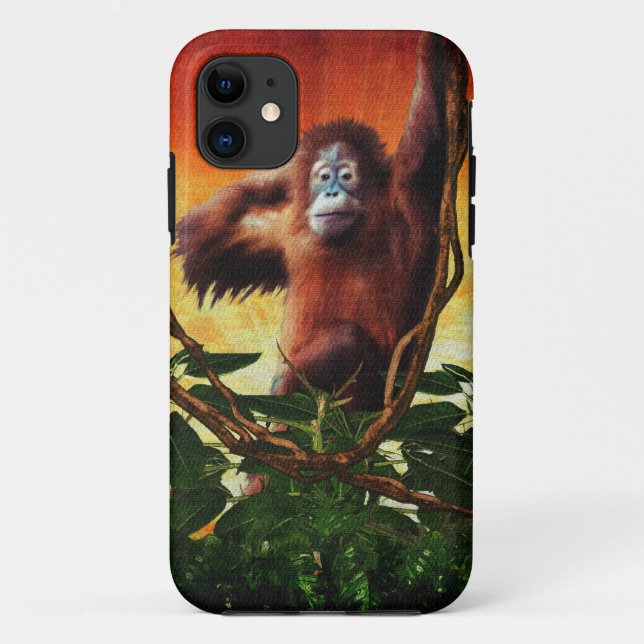 Great Ape Orangutan Wildlife Animal-Lovers Case-Mate iPhone Case (Back)