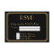 Great Art Deco Black Gold Wedding RSVP Card