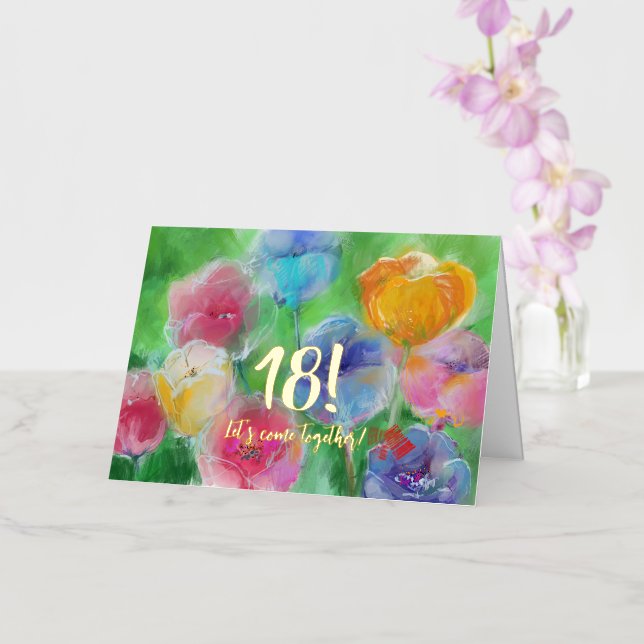 Great as a special gift foil greeting card (Orchid)