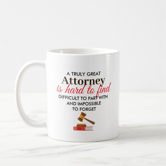 Great Attorney Personalized Name Gift Coffee Mug (Left)