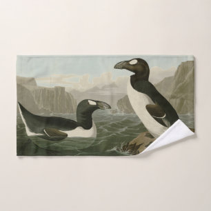 Great Auk - John James Audubon's Birds of America Bath Towel Set