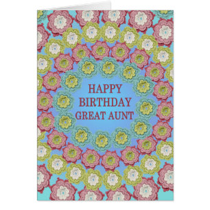 Great Aunt Birthday Crochet Flowers