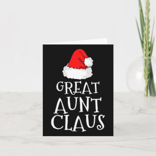 Great Aunt Claus Christmas Santa's Pajama Family M Card