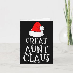 Great Aunt Claus Christmas Santa's Pajama Family M Card