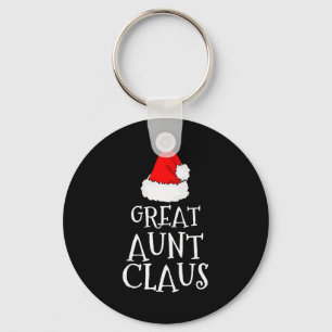 Great Aunt Claus Christmas Santa's Pajama Family M Key Ring